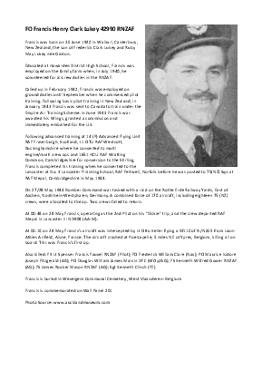 A preview of a PDF biography for Lukey, Francis Henry Clark